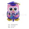 Fiesta de Ceremonia de Graduación Inglés Español Globo Decorativo Sombrero de Doctor Certificado Búho de Graduación Globo de Aluminio