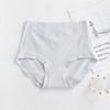 Ropa Interior Antibacteriana de Algodón Puro para Mujer, de Cintura Alta, Moldeadora de Abdomen, Levanta Glúteos, Cómodos y Transpirables, Calzones de Color Sólido Simple, Antiexposición