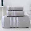 Juego de Toallas de Algodón Puro Rayadas Brillantes al por Mayor, Toalla Absorbente Gruesa de Algodón de Fibra Larga para Uso Doméstico de Adultos, Lavado de Cara, Baño, Toalla de Baño Absorbente