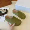 Estilo chinelo de meio pé Baotou, novas sandálias confortáveis de outono estilo Birkenstock, sapatos plataforma da moda, sapatos femininos, estilo retrô, versão coreana 2026, com sola grossa