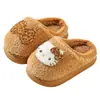 Pantuflas de algodón para niños para otoño e invierno, aptas para uso en interiores, unisex, con diseños de dibujos animados, para bebés y niños