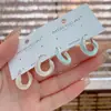 Pendientes de Aro Únicos Versátiles con Goteo de Aceite Diseño Coreano Pendientes Elegantes de Influencer de Moda Pendientes Minimalistas para el Día a Día