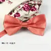 Pajarita para Hombres Adultos Novio Rendimiento Color Sólido Monocromático Corbata Doble Capa Seda Perro Mascota Pajarita