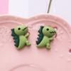Accesorios de resina de dinosaurio esmerilado de estilo coreano, pegamento en crema, parche de bricolaje, paquete de material de joyería de dibujos animados, accesorios para el cabello