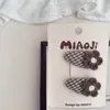 Novo Estilo Cor de Arroz Flor Coelho Laço Conjunto de Presilhas de Cabelo Infantis Grampo de Cabelo Presilha Lateral Presilha para Franja