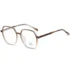 Nuevas Gafas Antiluz Azul Tr de Moda Sin Receta, Lentes de Estudiante a la Moda, Estilo poligonal popular entre mujeres y hombres