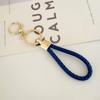 Llavero de Cuerda Trenzada de Oso de Lana Creativo de Dibujos Animados Cuerda Bv Interfaz Móvil Anillo de Llavero Accesorios de Joyería Lindos