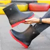 Botas de lluvia para hombre, botas altas impermeables, botas cálidas y antideslizantes para mujer, adecuadas para pescar, trabajos de cocina y lavado de autos