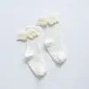 Calcetines para Niños Primavera y Otoño Estilo Coreano Unisex de Caña Media Calcetines de Moda Calcetines Holgados con Alas Calcetines Antideslizantes para Piso de Bebé Calcetines para Niños Pequeños