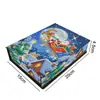 Pintura de Diamantes Transfronteriza Personalizada Hecha a Mano DIY Diamante Completo Imán para Refrigerador Posavasos de Diamante Navideño Colgante Colgante Adornos Colgantes