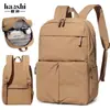 Mochila Forestal Transfronteriza para Hombres y Mujeres, Color Sólido de Gran Capacidad Versión Coreana Mochila Escolar Versátil, Mochila para Escuela Secundaria, Mochila para Estudiante Universitario