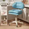 Banqueta de tocador para dormitorio, silla de maquillaje, silla de ordenador, taburete giratorio, silla con respaldo, tocador ajustable, lujo ligero