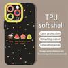 Item popular de comércio exterior: Capa de Celular de Frutas Fofa para Apple 17 Pro Max, Capa Macia de Silicone, Capa Protetora Anti-Queda para iPhone 14
