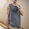 Chaleco de Algodón Puro Estilo Nuevo 2026 para Hombre, Camiseta sin Mangas para Fitness Baloncesto, Ajuste Holgado de Verano para Uso al Aire Libre