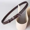 Cinturón de Moda para Mujer Estilo Nuevo de Verano, Estilo Old Money, Hebilla Plateada Retro, Cinturón de Piel de Vaca, Cinturón Retro Casual, Al por Mayor en Stock