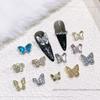 Borboleta Strass 53 Luz Explosiva Luxo Cristal Incrustado DIY Usar Patch de Armadura Acessórios Zircônia Unha Joias Fábrica