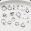 Anillo de plata esterlina S925 de nube auspiciosa Carácter Xi calabaza Carácter fu Accesorios de serpiente retro envejecido DIY hecho a mano material de abalorios