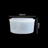Caja Transparente para Verduras de Grado Alimenticio, Caja de Plástico Transparente, Caja Sellada Especial para Refrigeración de Refrigerador con Tapa, Caja de Almacenamiento Redonda para Uso Comercial