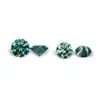 Fabricantes de Wuzhou Cultivan Gemas, Moissanita de Color, Piedras Crudas Verde Esmeralda, Al por Mayor en Stock, Piedras Redondas Artificiales