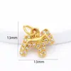 Cor Dourada Antiga Alta Retenção de Cor Pulseira do Signo de Cavalo Esmalte com Gotejamento de Óleo Acessórios DIY Acessórios Pulseira Pulseira Pingente Pingente