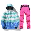 Traje de esqui feminino inverno impermeável engrossado quente simples e duplo traje de esqui cross-border novo traje de esqui