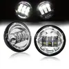 Lámpara antiniebla negra de 4.5 pulgadas y 30W sin ojos de ángel para luces laterales de asistencia de dirección modificadas de Harley-Davidson