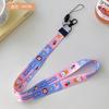 Cordón para teléfono móvil, tarjetero, marca industrial, impermeable, funda para teléfono móvil, cuerda anticaída, cordón con forma de corazón de chica adorable de dibujos animados