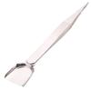 Pinza para gemas con pala, pinzas de acero inoxidable para joyería con dientes, pinzas para gemas, pinza para herramientas de joyería dorada