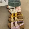 Sandalias de playa con suela de plataforma para uso exterior en verano, nuevas sandalias para mujer 2026 con suelas gruesas, doble hebilla, versátiles, casuales, puntera abierta