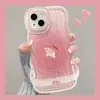 Pintura al Óleo Elefantito Adecuado para Funda de Teléfono Móvil Apple 13Promax 16 Niñas Lindas 15 Soportes Dobles 14 Silicona 11 Huawei