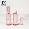 Jinze Pedidos: Tubo de Gloss Labial com Tampa Quadrada Redonda, Tubo de Gloss Labial, Tubo de Corretivo Rosa Translúcido, Material de Embalagem Plástica 2,5ml
