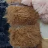 Em estoque Tecido de pelo de coelho listrado 10mm, veludo de coelho pelo de coelho pelúcia listrada tecido para brinquedo roupa boneca