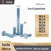 Parafuso Sextavado Externo Galvanizado Zinco Azul e Branco Classe 8.8 Gb5783 Rosca Completa Gb5782 Meia Rosca M14M16M1820224