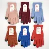 2026 Luvas Femininas de Mohair com Tela Sensível ao Toque Inverno Forradas com Fleece Quentes Cor Lisa Luvas de Proteção Suprimento para Mercado Atacadista