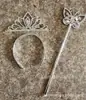 En stock Diadema de Princesa Corona de Frozen Varita Mágica Corona de Corona de Diamantes Electrochapados para Niños Traje de Cetro