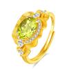 Anillo de Amatista Citrino Natural para Mujer Plata S925 Incrustada Diseño Ajustable de Personalidad a la Moda Joyería de Piedras Preciosas al por Mayor