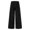 Pantalones casuales de pierna ancha para hombre, vibra de marca moderna, diseño plisado, color liso, corte holgado, cleanfit, estilo japonés