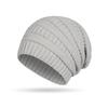 Gorro de lana de invierno nuevo, de estilo europeo y americano, de color liso, combinable con todo, edición larga, cálido, protector de orejas, para mostrar la cara, pequeño gorro apilable, para exteriores.