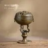 Quemador de Incienso de Cobre Puro, Quemador de Incienso Especial para Sala de Té Estética de la Dinastía Song, Soporte para Incienso, Quemador de Incienso para el Hogar de Sándalo