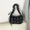 Bolso Pequeño de Pana con Lazo Nuevo 2026 para Mujer, Bolso de Hombro Casual a la Moda, Bolso Versátil de Media Luna para Debajo del Brazo para Mujer