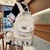 Mochila Anime Linda Estilo Japonés Transparente de Gran Capacidad para Niñas de Secundaria y Preparatoria