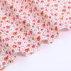 Tecido de Camisa com Estampa Floral Pequena, Elasticidade em Quatro Direções, Tecido de Saia Floral Infantil, Tecido Floral Liso 100% Poliéster, Elasticidade Leve