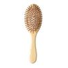 Peine de Bambú para Levantar el Cabello Peine de Madera Doméstico Portátil Masaje Peine de Cápsula de Aire Dientes Redondos Regalo Mano a Mano Venta al por Mayor Peine de Madera