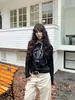 "Capa Base Ligera de Principios de Otoño" Camiseta Casual Retro Estampada de Mezcla de Lana Merino con Cuello Redondo y Mangas Largas para Hombre y Mujer