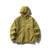 Chaqueta de Senderismo IZEXX de Teflón para Hombre, Otoño, con Capucha, Corte Holgado, Moda Tendencia, Resistente al Agua y a la Abrasión para Exteriores