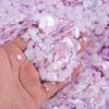 Concha Grande Natural de Nácar Disco Blanco Concha Brillo Lentejuelas para Uñas Decoraciones para Uñas DIY Hechas a Mano Materiales para Uñas