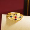 Sha Jin Huo Kou Nuevo Anillo Chino Nicho Moda Nacional Vintage Esmalte Anillo Pulsera Joyería Accesorios Yiwu por mucho tiempo