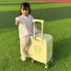 Maleta Infantil de 6 Ruedas Transfronteriza de 20 pulgadas para Equipaje de Mano con Función para Montar, Maleta Pequeña de Carrito con Contraseña, Equipaje de Viaje Personalizado