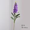 Flores Artificiales de Delfinio Violeta 80 cm de Alto Arreglo Floral Artificial de Alta Calidad para Decoración de Bodas y Restaurante