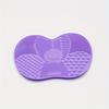 Limpador de Pincéis Colorido Tábua de Esfregar Maquiagem Cosmética Lavagem de Pincéis de Maquiagem Tapete de Limpeza de Gel de Silicone Almofada Limpadora de Pincéis de Maquiagem de Base